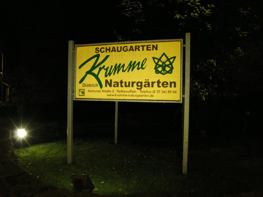 Wir stellen die Elektrik im Krumme Naturgarten