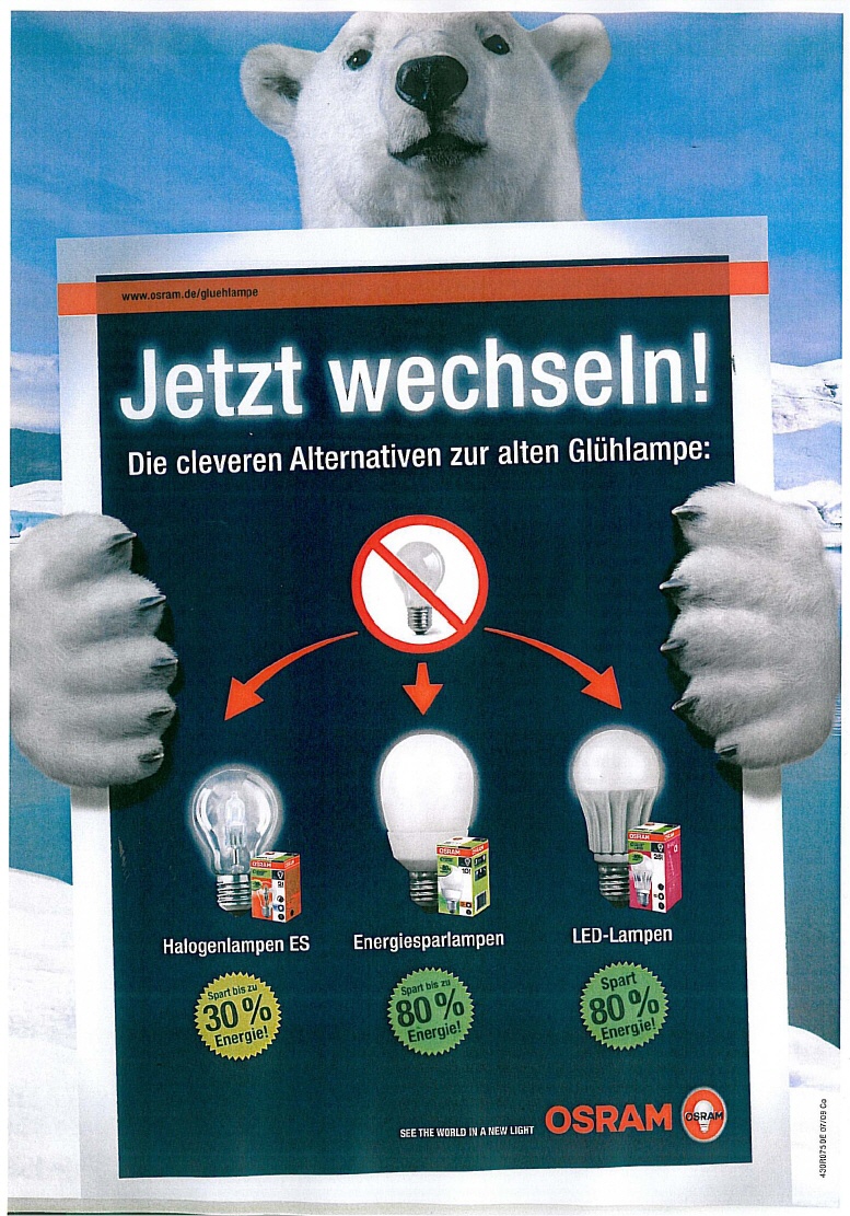 Energiesparlampen!